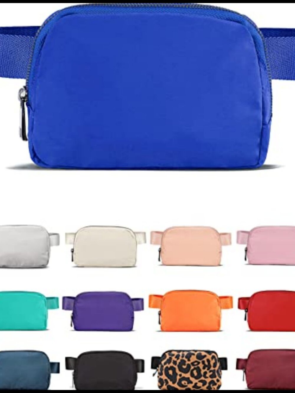 Nylon Waterproof Crossbody Fanny Pack Waist Bag Travel Running Belt